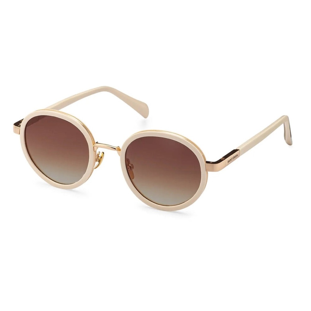 Saint Owen River Ivory & Gold sunglasses